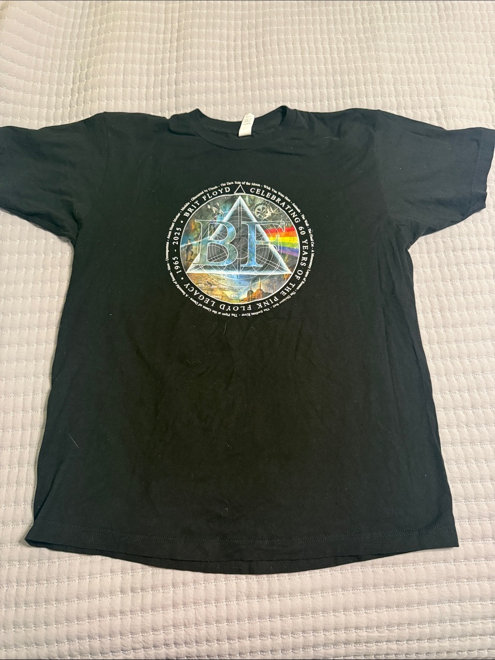 Black Pink Floyd Graphic Short-Sleeve Tee - Men